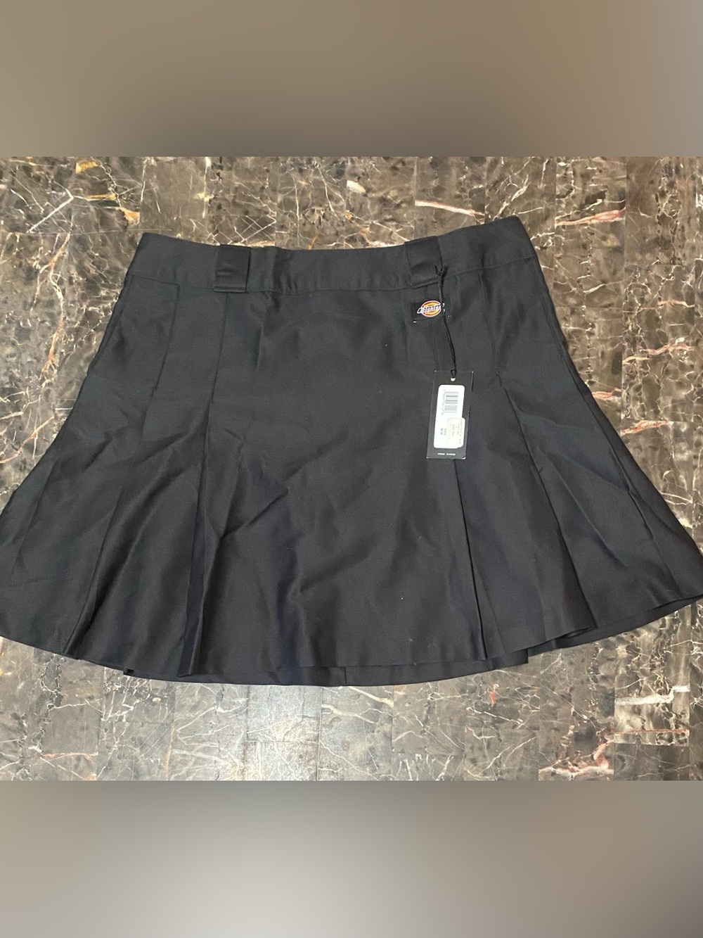 Dickies Black Pleated Skirt with Logo - Picture 7 of 11